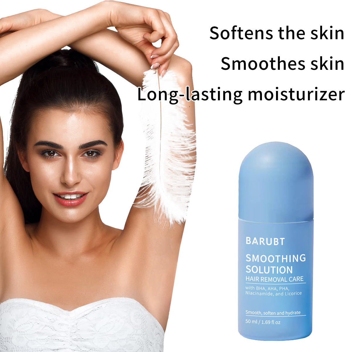 Hair removal Soothing Essence moisturizes, soothes, gently repairs, refreshes and oothens the skin. It can be used on the hair removal area